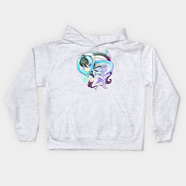 Next generation gaming gijinka girl Kids Hoodie by KawaiiDreamyPixie